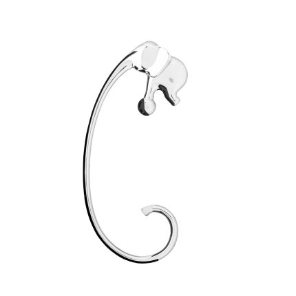Alessi Jumbo Purse Hook Aleesi FGO05 Jumbo Purse Hook, Silver